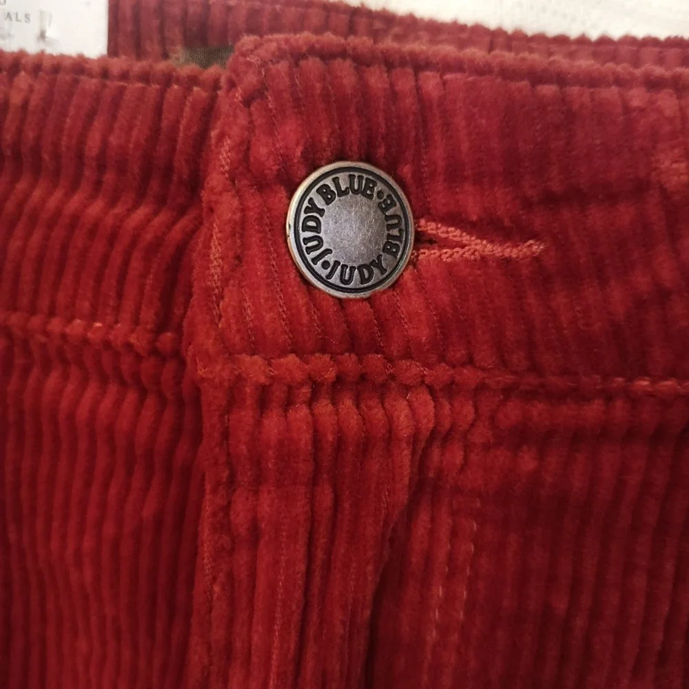 NWT Judy Blue Women's Corduroy Rust Color Skirt Button/Zip/Pockets Size XL - Picture 5 of 13